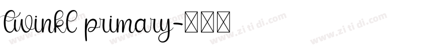 twinkl primary字体转换